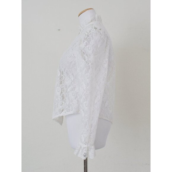 Vintage Victorian Lace Poets Blouse‎ - Picture 3 of 10